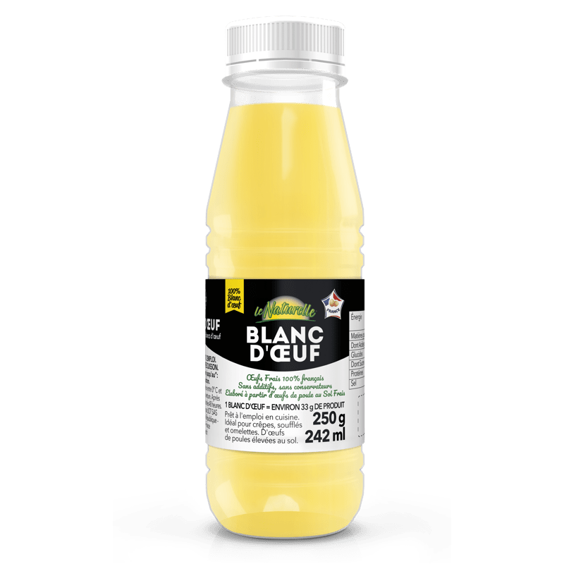 Blanc d'oeuf liquide le Naturelle - 250g - LIOT, une large gamme de  produits d'oeufs